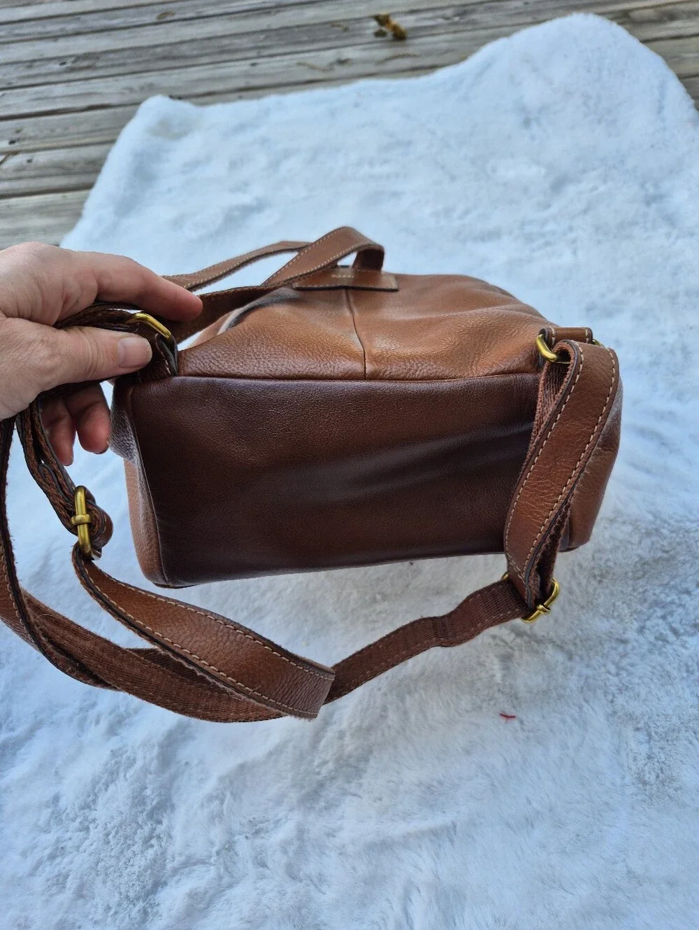 Fossil Megan Backpack in good condition... Tad been aware on the corner, but not